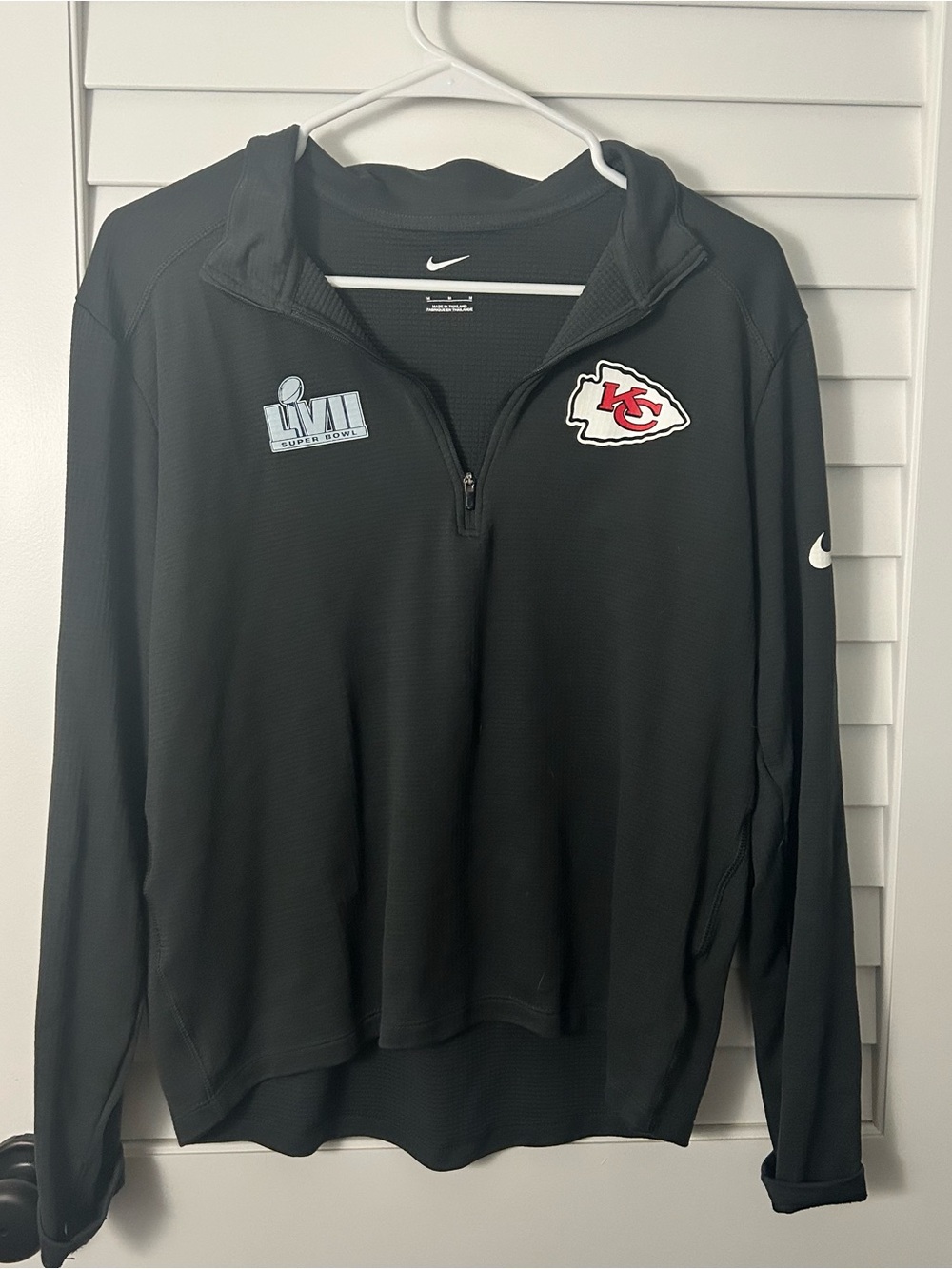 Kansas City Chiefs Pullover Mens M Nike Dri-FIT Super Bowl LVII Champions NFL